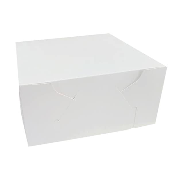 CAKE BOX MILKBOARD 10X10X2.5" 100Pcs WHOLESALE PRICES